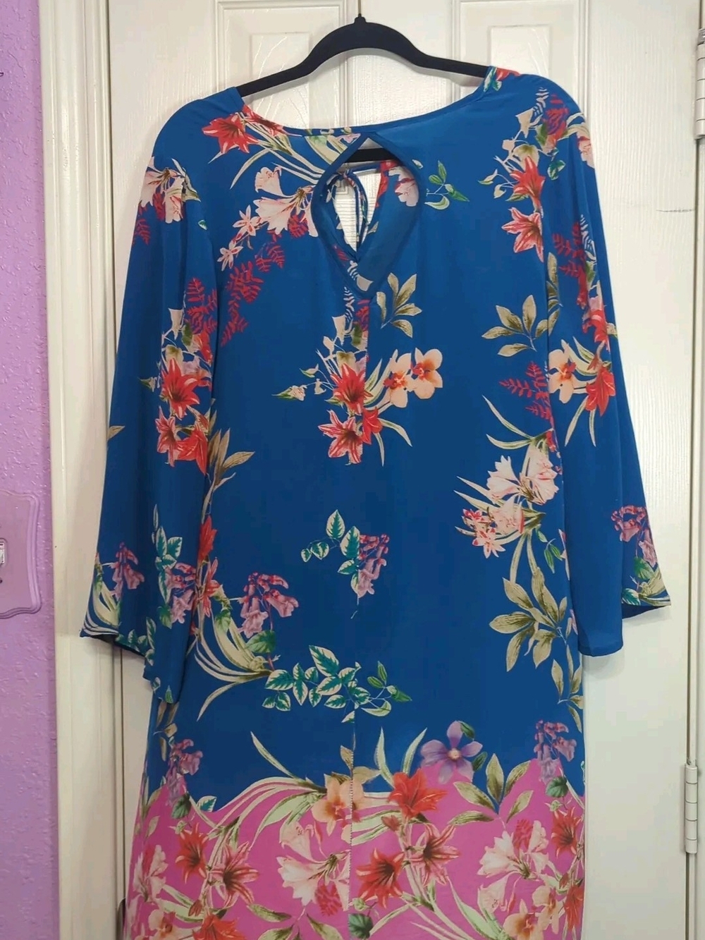 Tolani Floral Keyhole Shift Dress